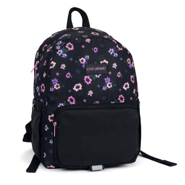 Roses - Sac à dos avec pochette à lavant (Louis G