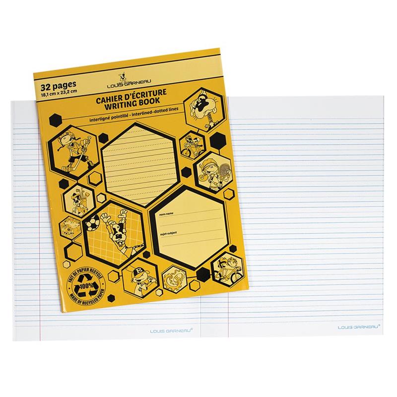 Image Louis Garneau® Interligned and Dotted Lines Writing Book