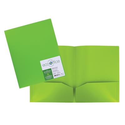 COUV. PRES POLY 2 POCH VERT LIME