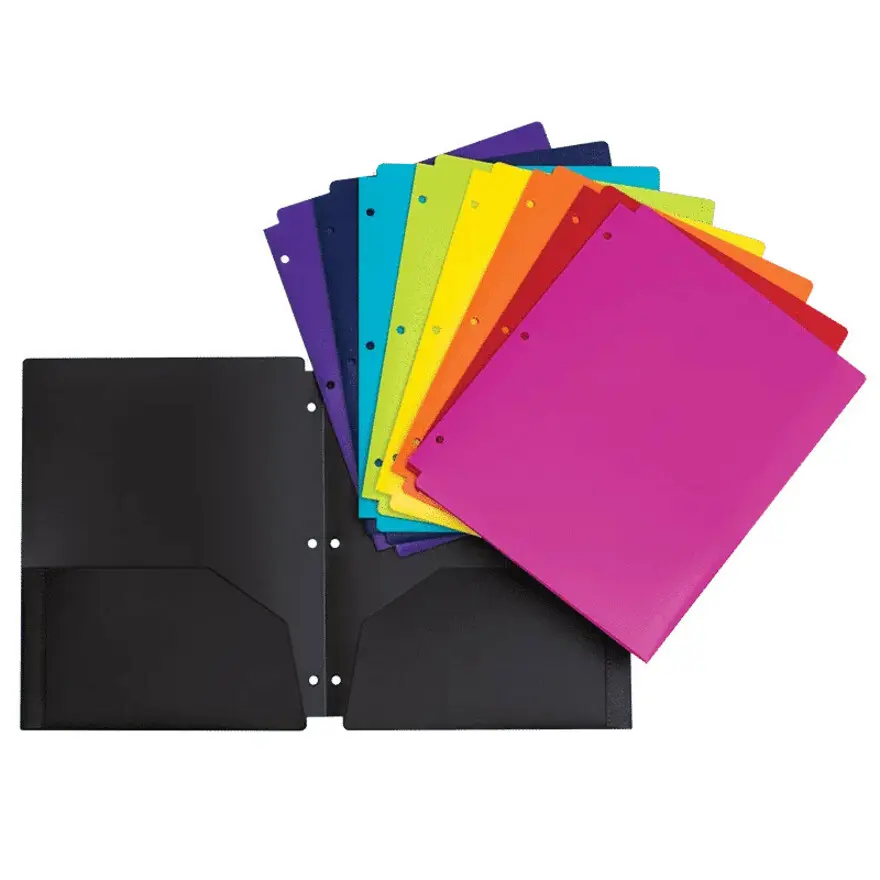 PORTFOLIO POLY, 2 POC, 3 TROUS, ROUGE