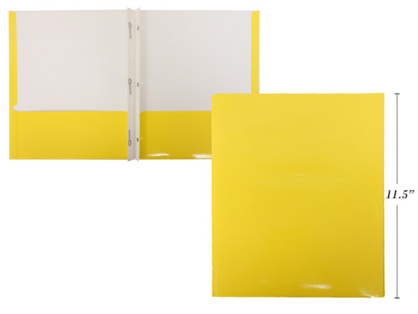 COUV. ATT. POCH. CARTON LAMINE JAUNE