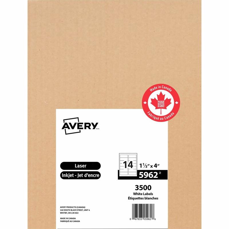 Image Étiquettes rectangulaires blanches Easy Peel®