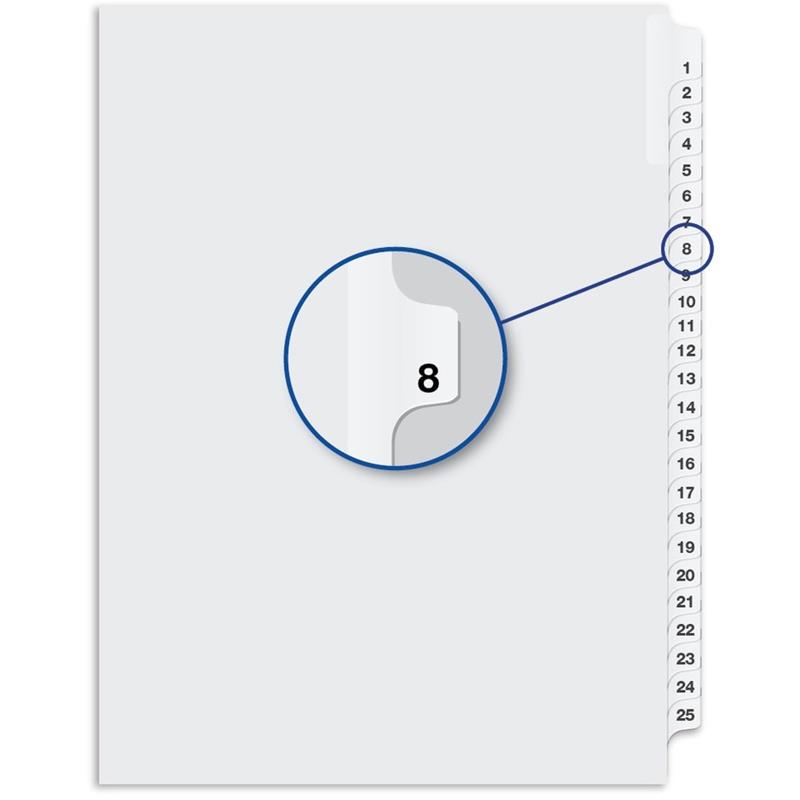 Image Quest Numerical Litigation Index Dividers