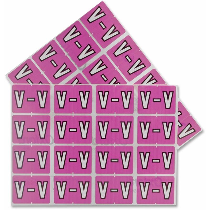 Image Étiquettes de classement pour onglet latéral A-Z