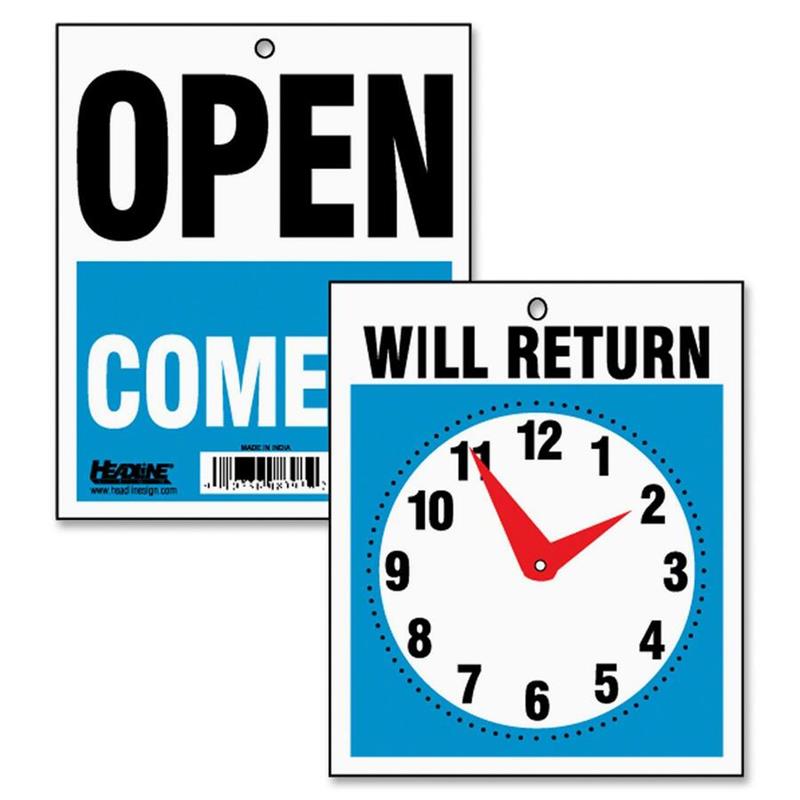 Image Enseigne réversible Horloge