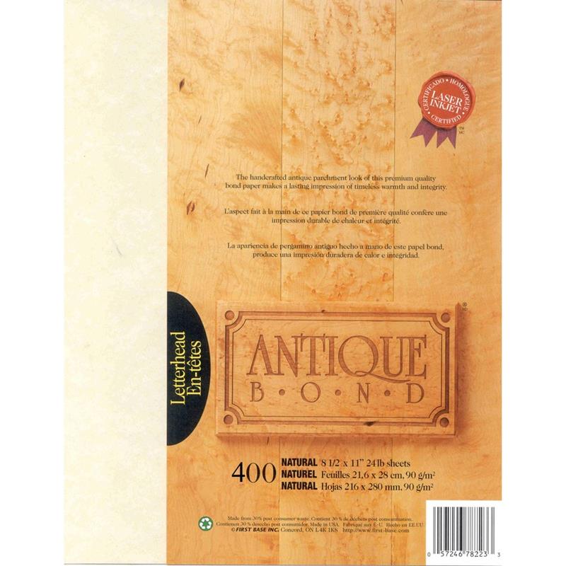 Image Papier Antique Bond
