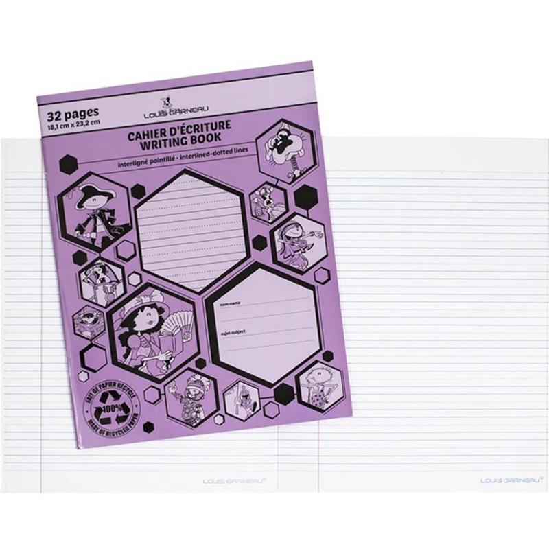 Image Louis Garneau® Interligned and Dotted Lines Writing Book