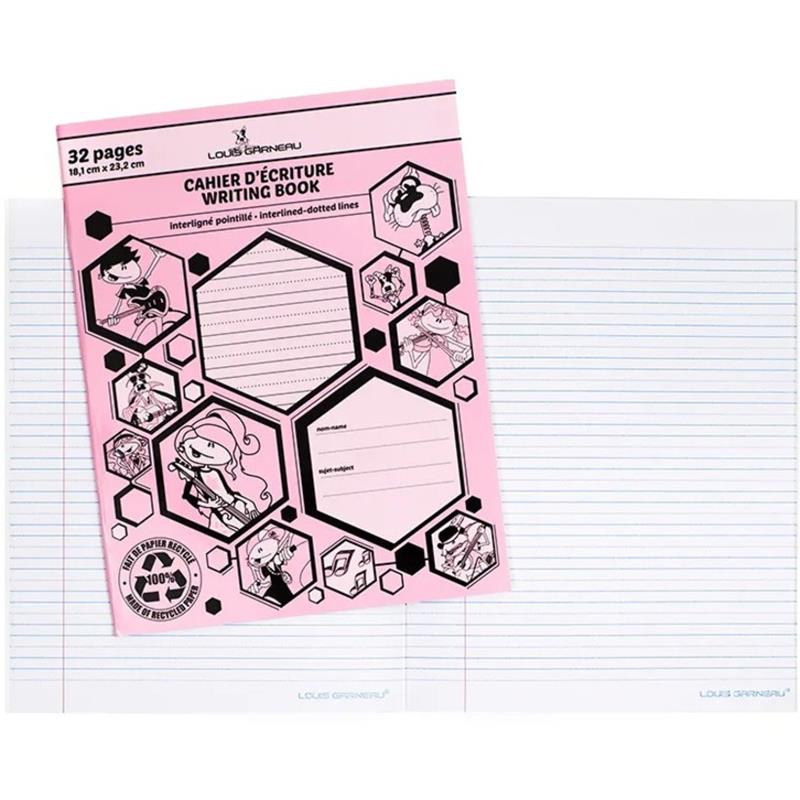 Image Louis Garneau® Interligned and Dotted Lines Writing Book