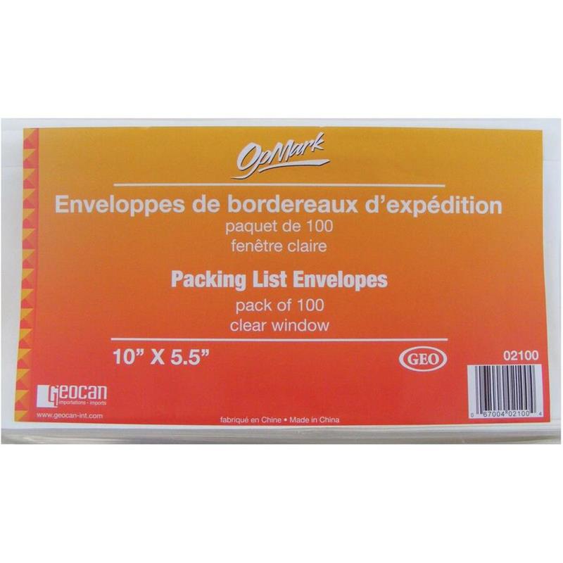 Image Packing Slip Envelope
