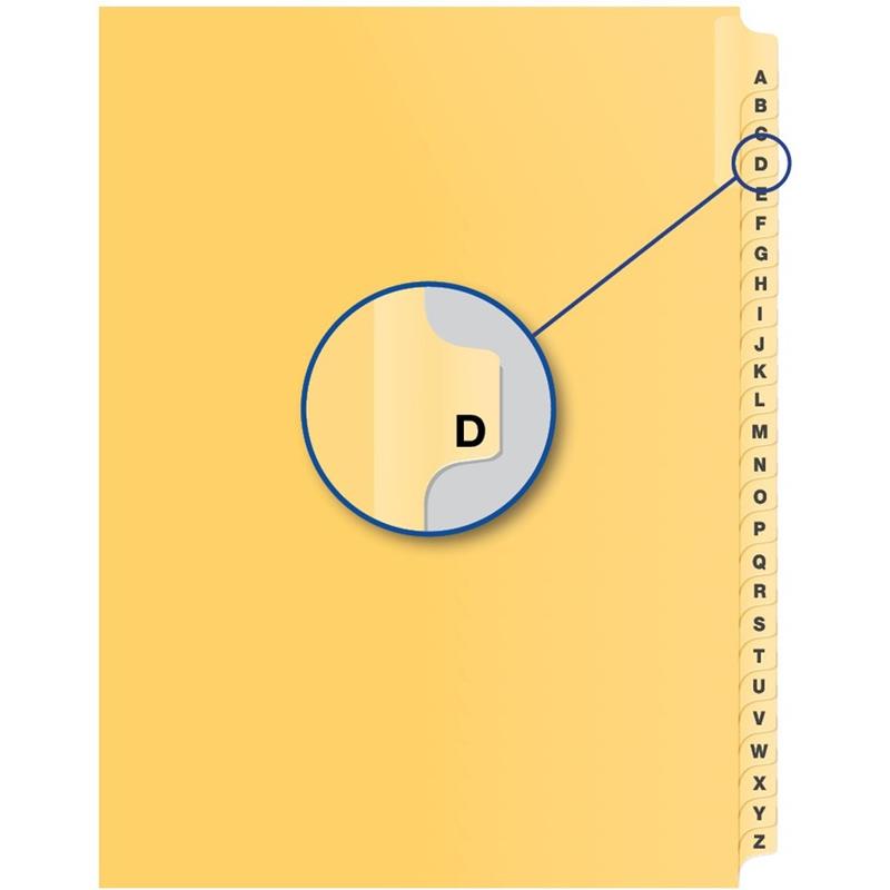 Image Alphabetical Litigation Index Dividers