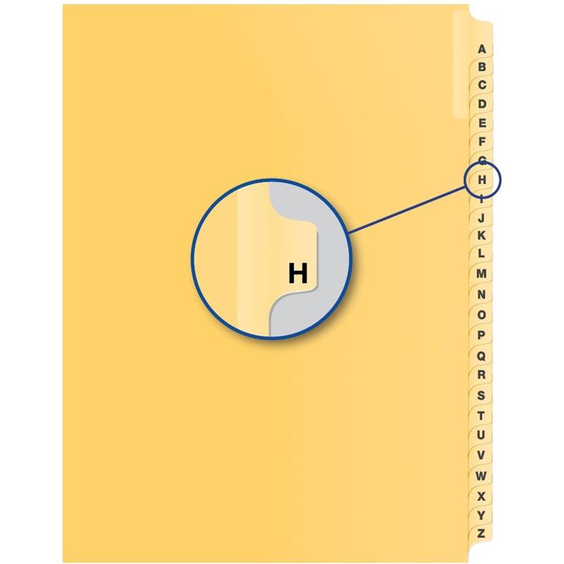 Image Alphabetical Litigation Index Dividers